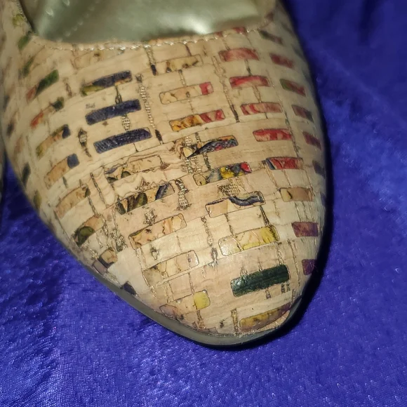 Amelia Grace cork 2" heels pumps 6.5 - Picture 3 of 9